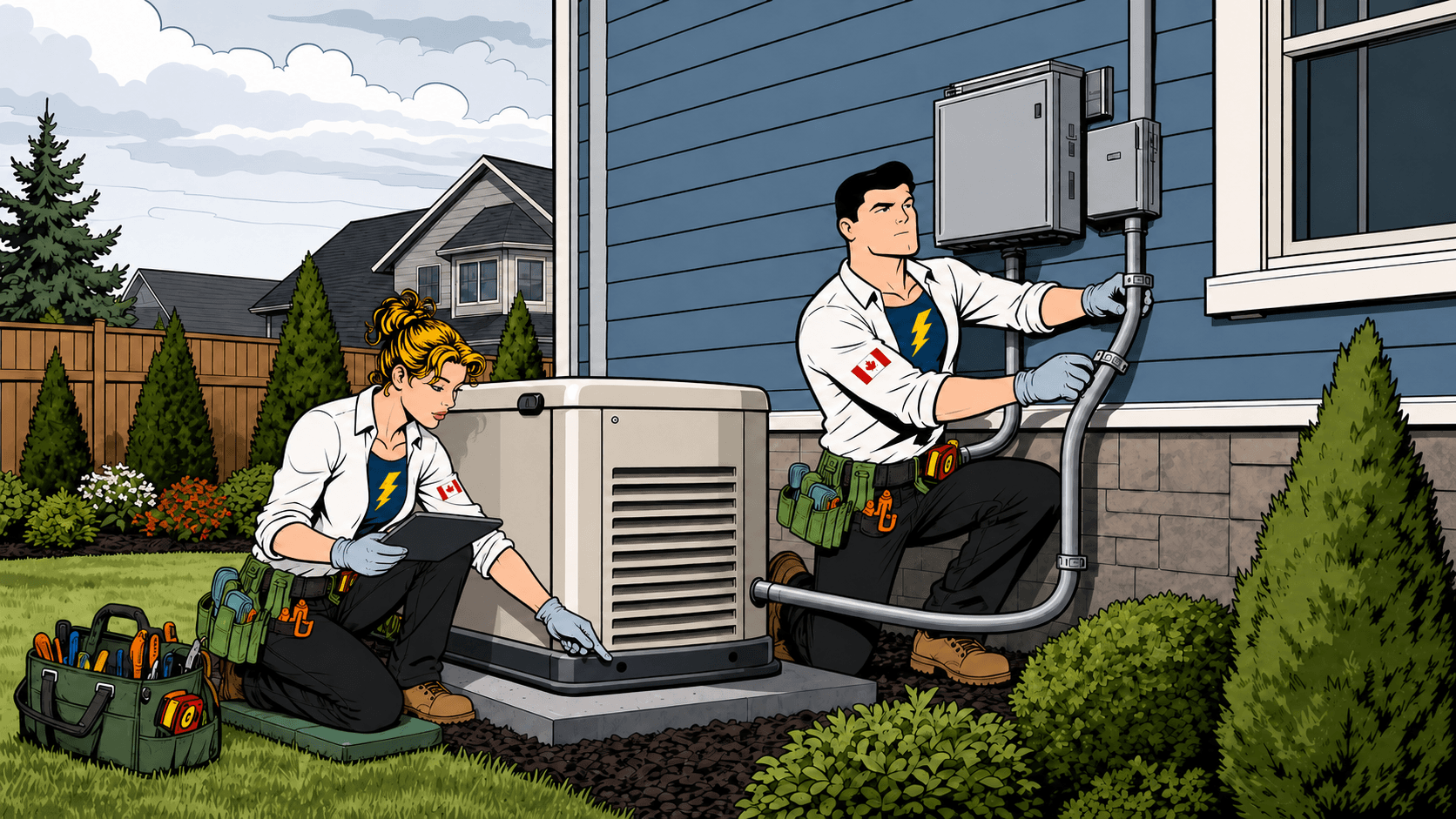 Standby generator installation